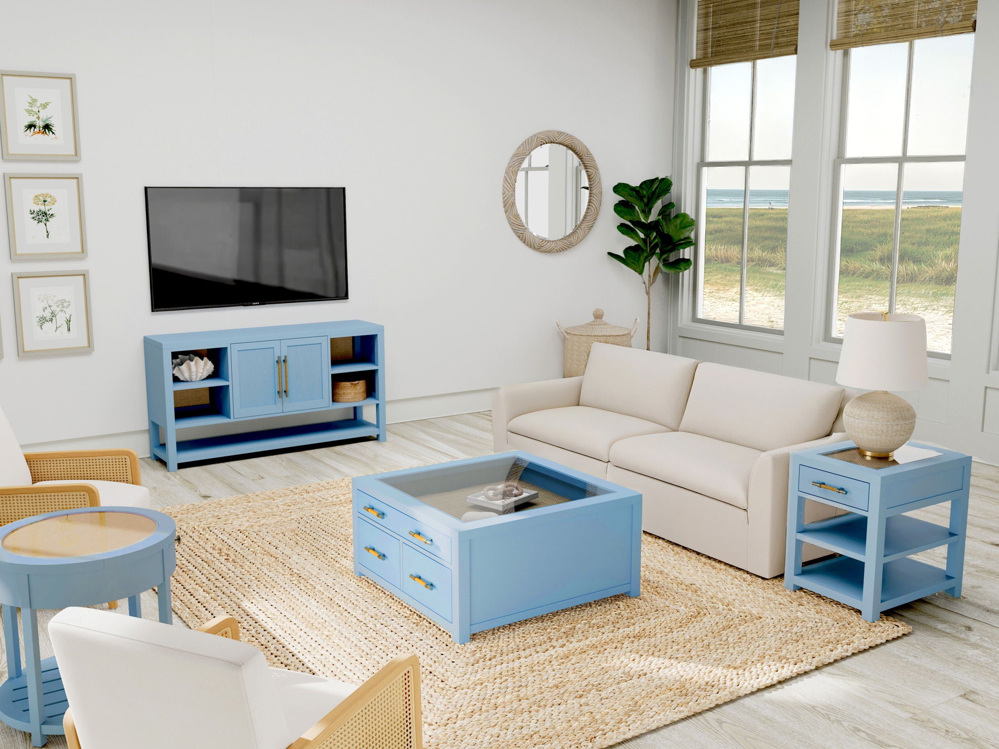 Rosalie - Door Console - Blue