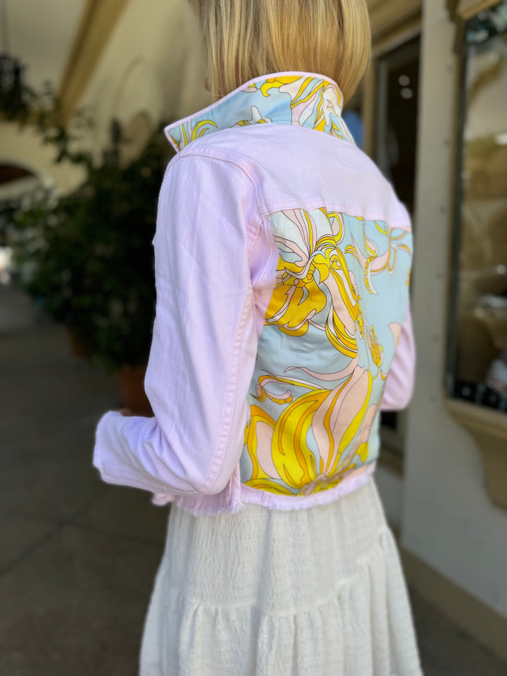 The Pink Denim Jacket / Pastel Pucci