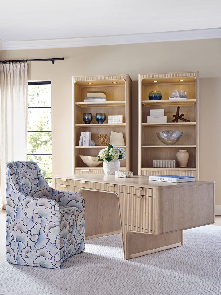 Montreux - Montreux Executive Desk - Light Brown