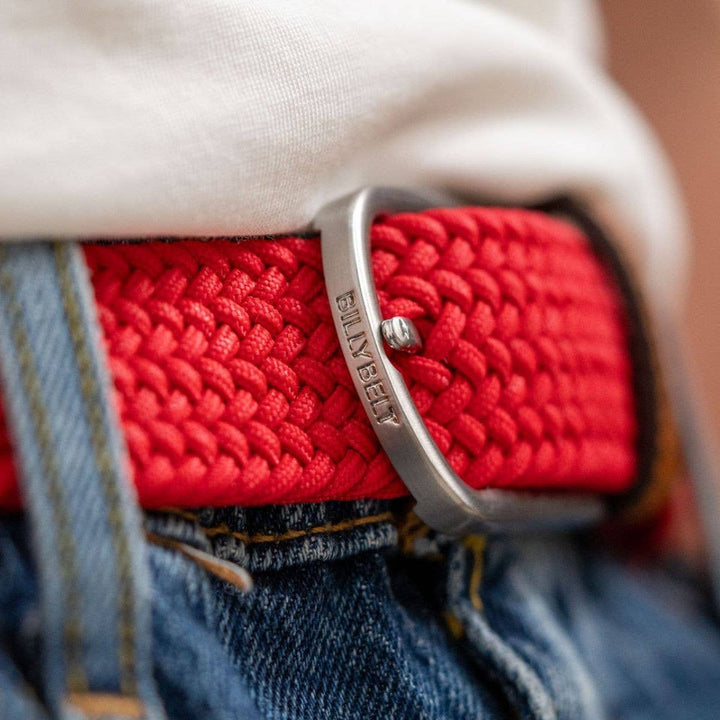 Elastic woven belt Cardinal red: Size 2