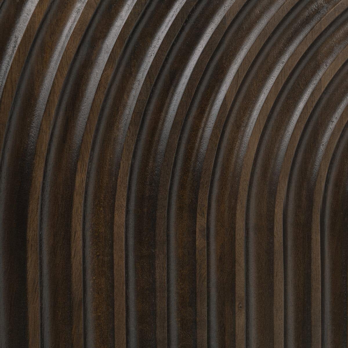 Colson - Mango Wood 4 Door Cabinet - Dark Brown