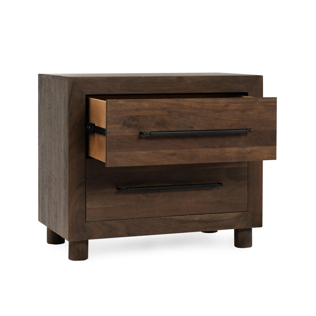 Jaxon - 2 Drawer Nightstand - Cocoa Brown