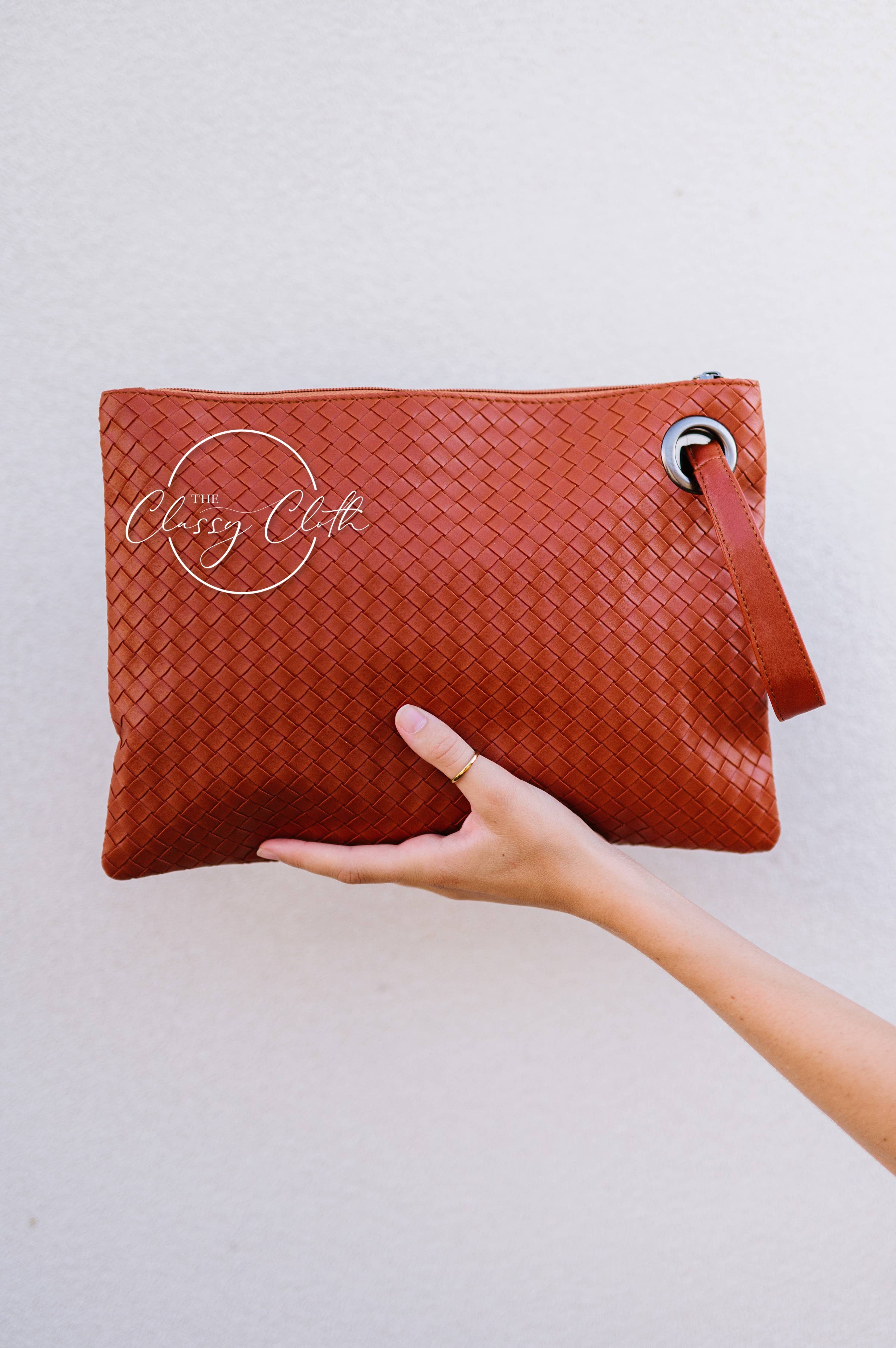 Trendy Clutch - Weave Tan RTS