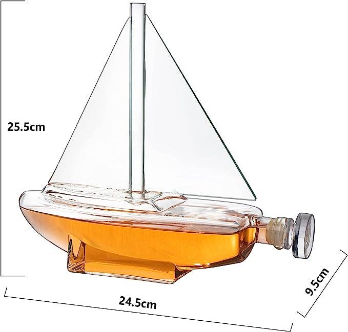 Sailboat Whiskey & Wine Decanter Ship