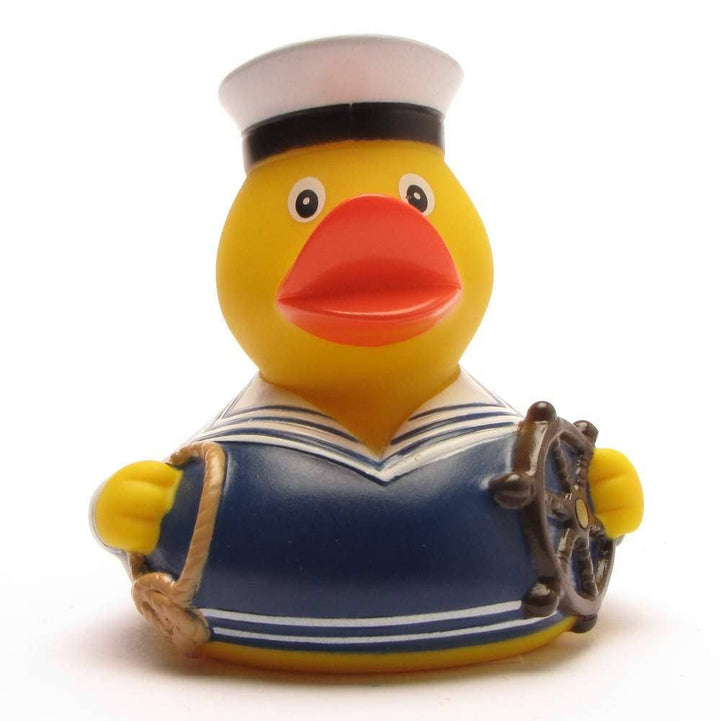 Blue sailor rubber duck - rubber duck