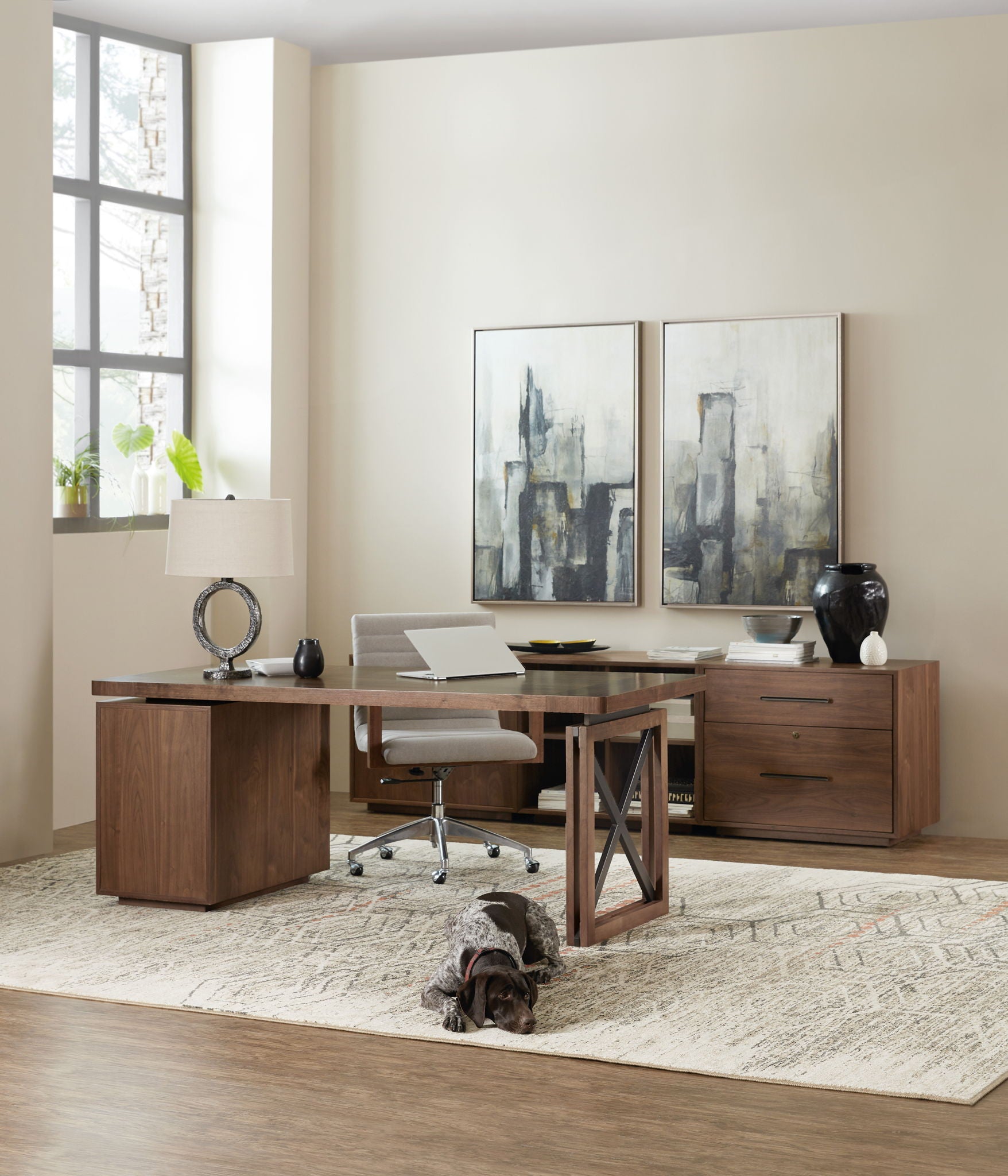 Elon - Two-Door Cabinet - Dark Brown