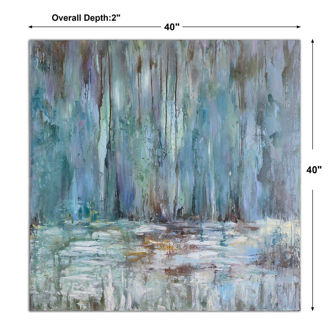 Blue Waterfall - Art - Blue