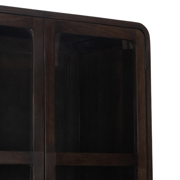Rogers - Solid Wood Tall Cabinet - Brown