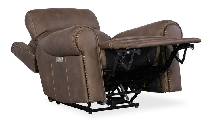 Duncan - Power Recliner With Power Headrest & Lumbar - Dark Brown