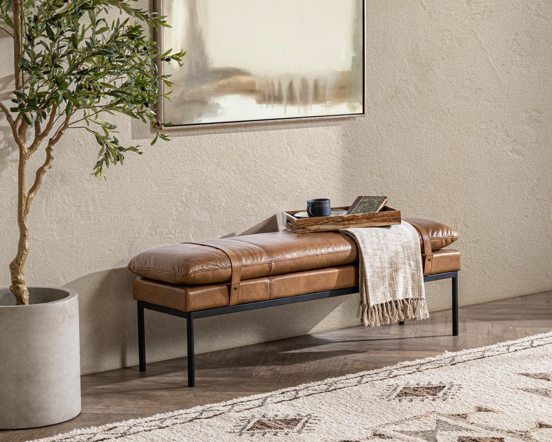 Celiah - Bench - Dark Brown