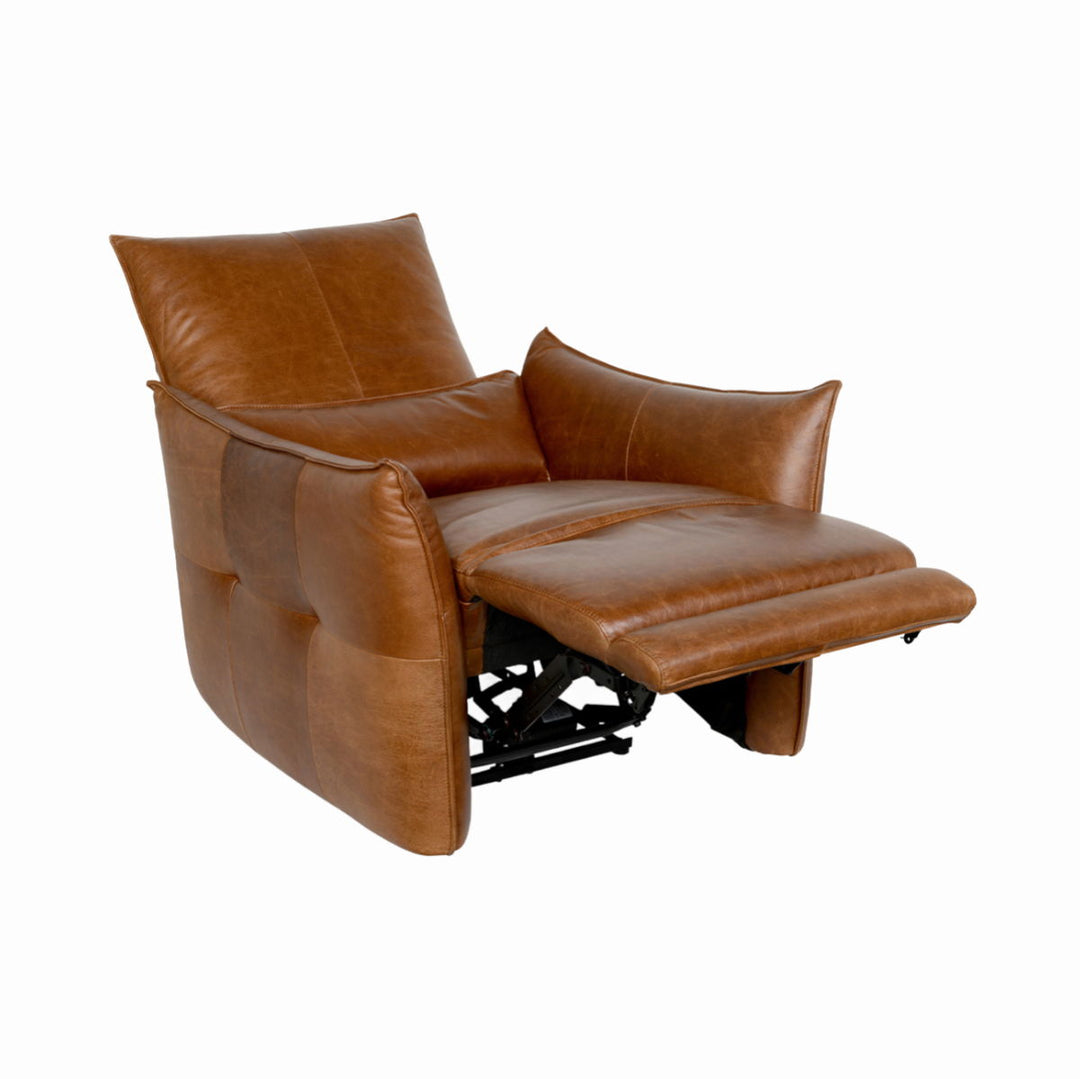Amsterdam - Leather Power Recliner - Kona Brown