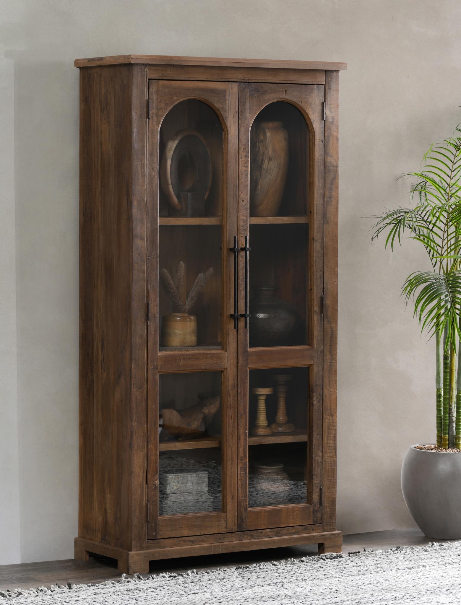 Zion - Reclaimed Wood Tall Cabinet - Natural