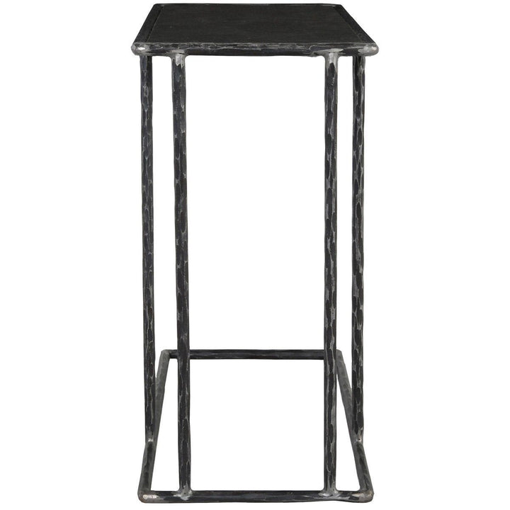Arlo - Accent Table Hammered Metal - Blue Stone