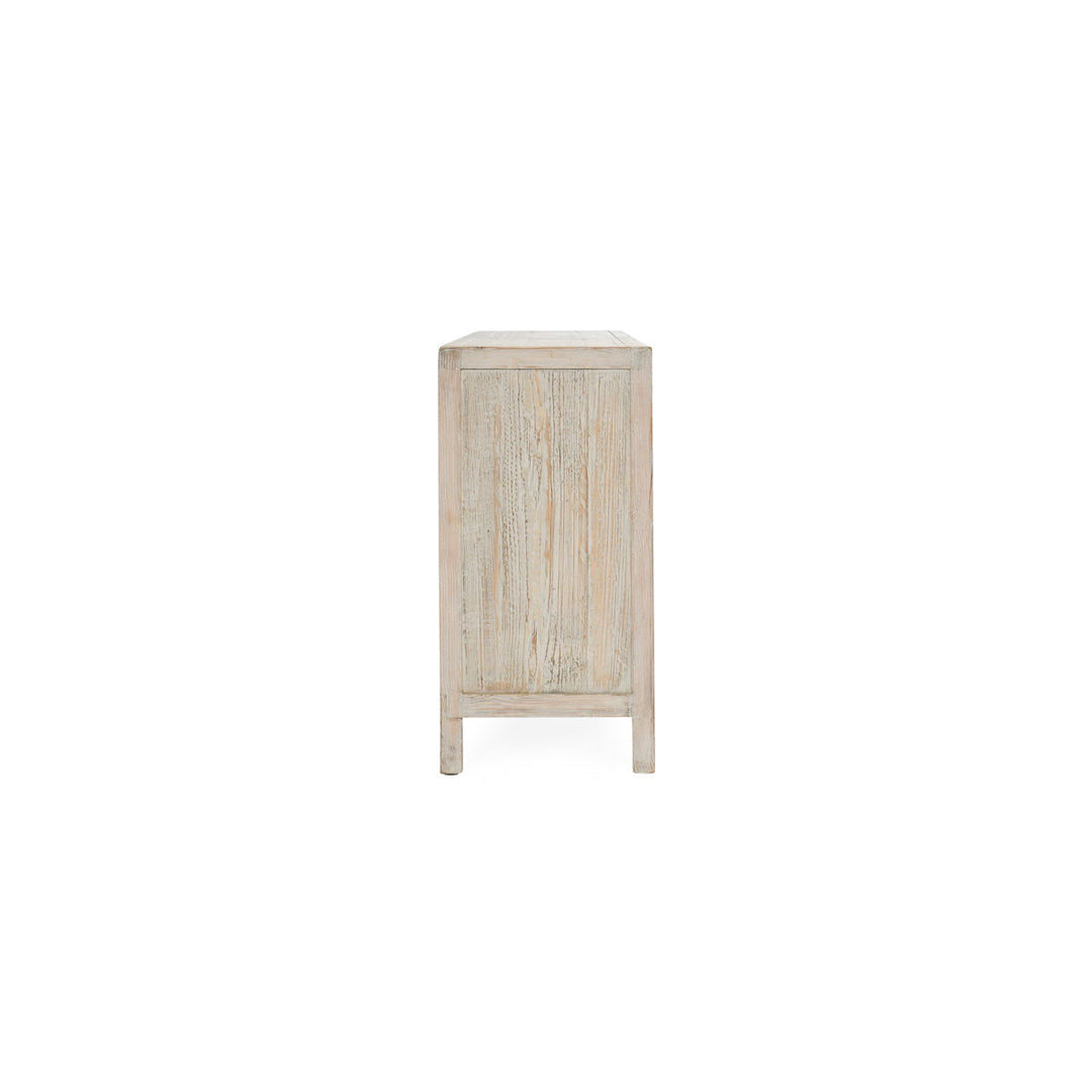 Sienna - Reclaimed Pine 4 Doors Cabinet - Beige