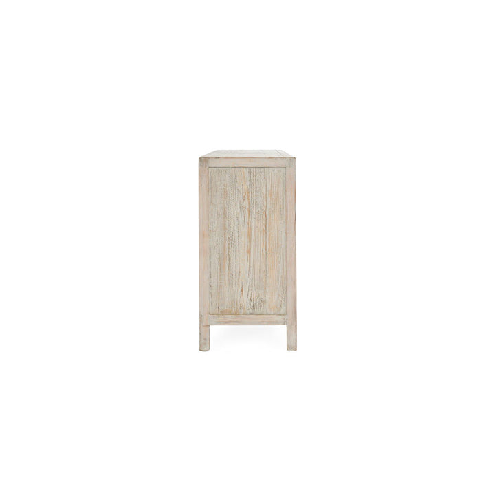 Sienna - Reclaimed Pine 4 Doors Cabinet - Beige