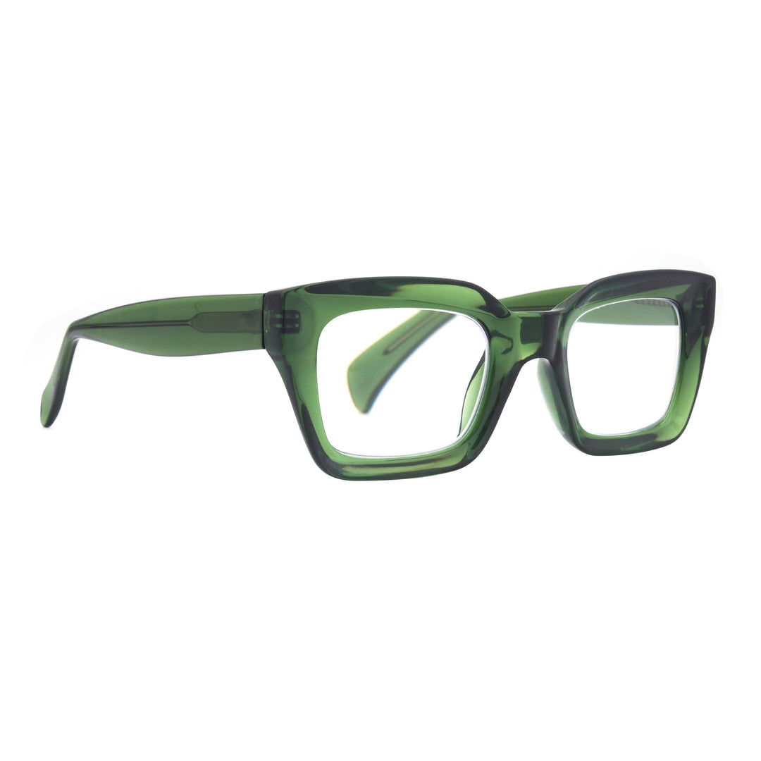 Sophie | Transparent Green | Blue Light: 1.25