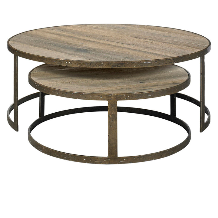 Abrelle - Nesting Tables (Set of 2) - Light Brown