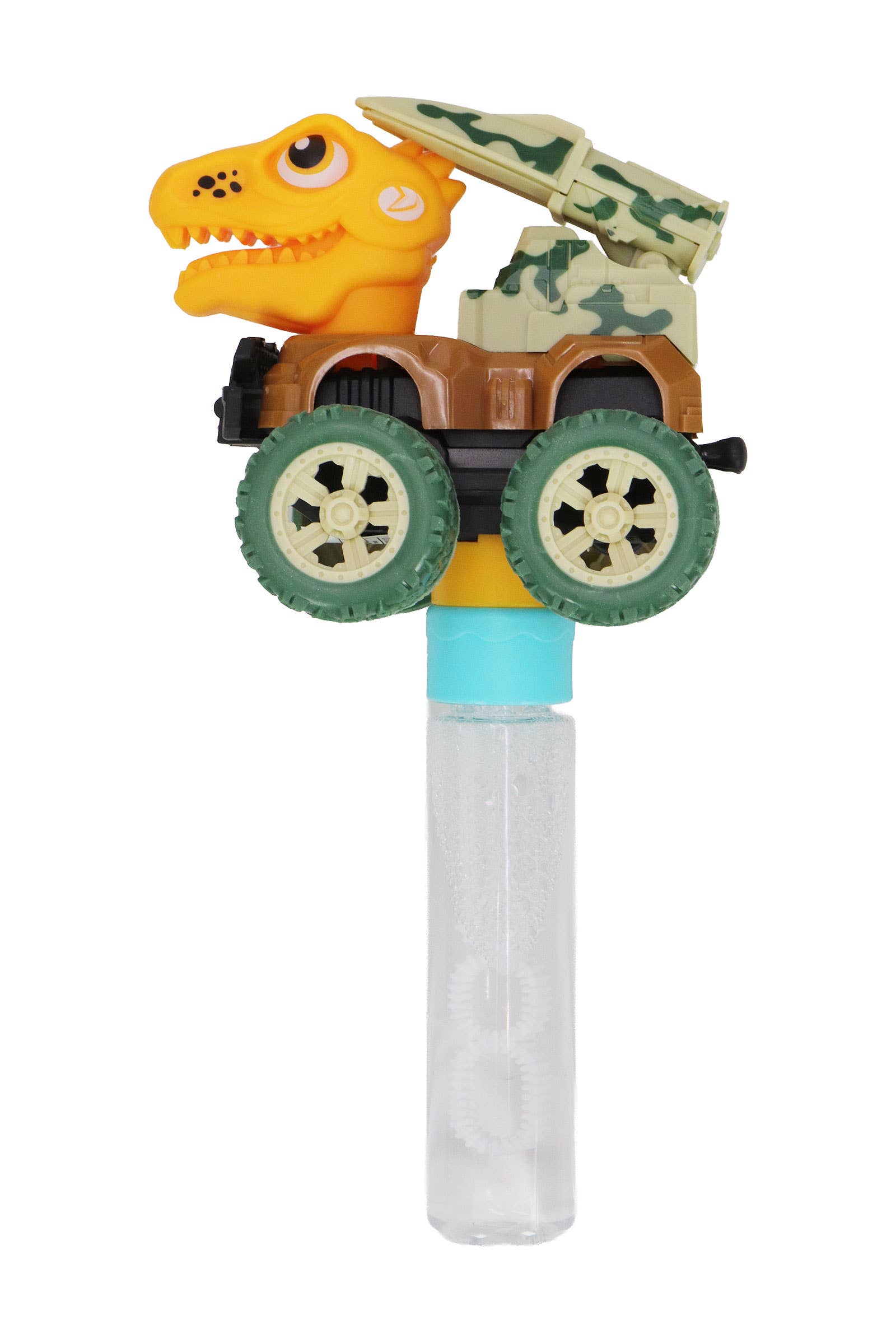 Dinosaur Wind-up Car 3 Hole Bubble Stick Wand