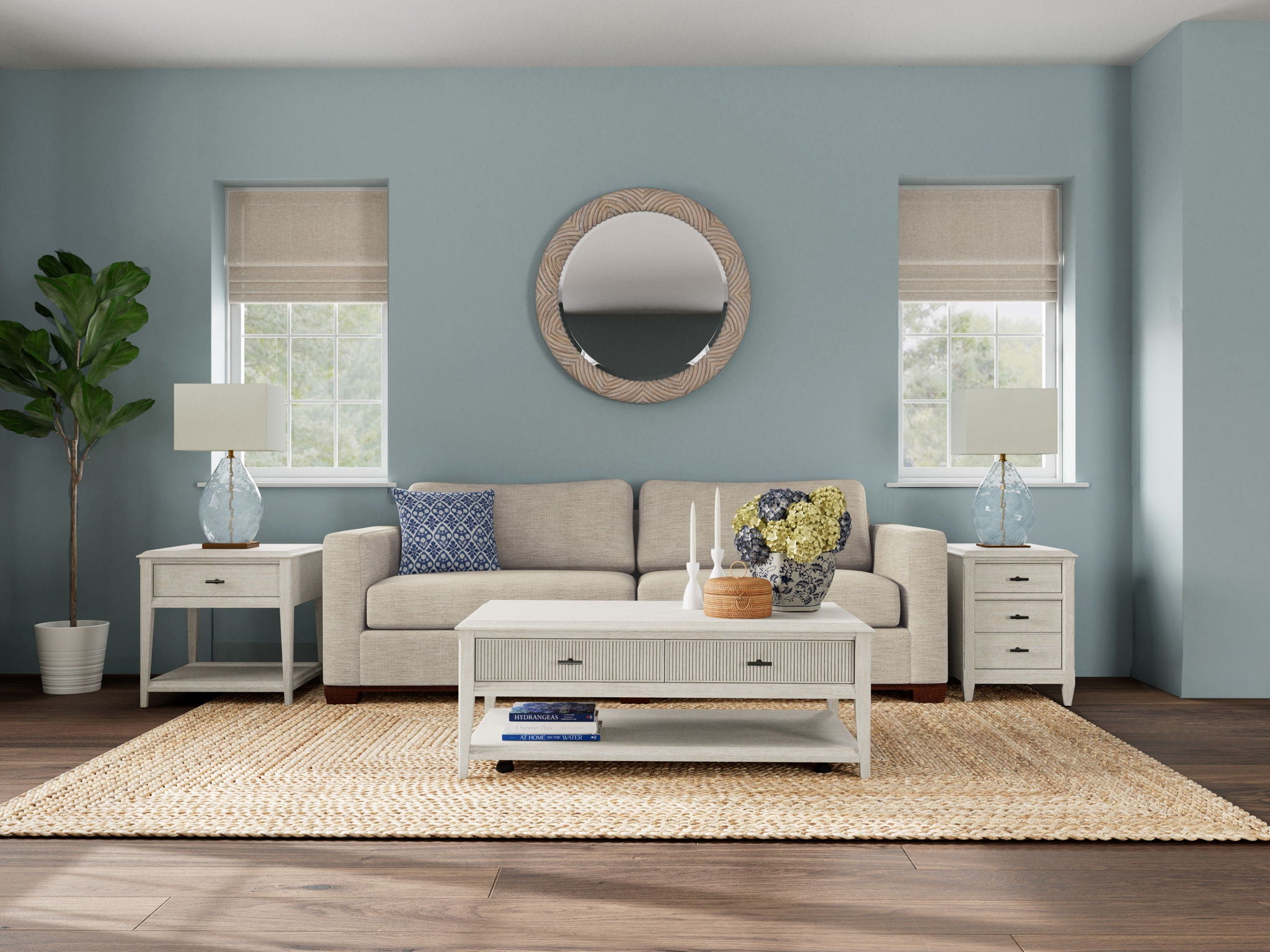 Carmella - End Table - Pebble Oak