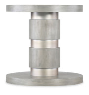 Melange - Guilded Accent Table - Pearl Silver