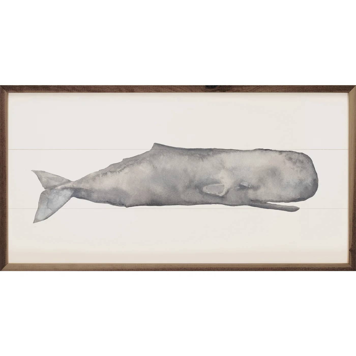 Watercolor Sperm Whale Painting By Emily Wood