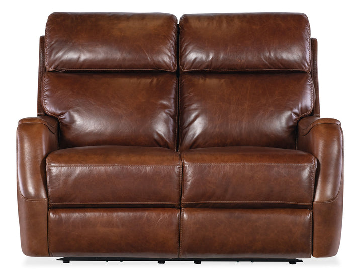 Harlan - Zero Gravity Power Loveseat With Power Headrest - Dark Brown