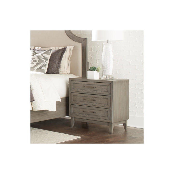 Vogue - Three Drawer Nightstand - Dark Brown