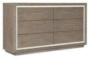 Serenity - Mainstay 6-Drawer Dresser - Gray