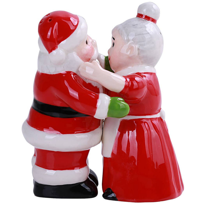 Santa & Mrs. Claus Ceramic Salt & Pepper Shaker Set
