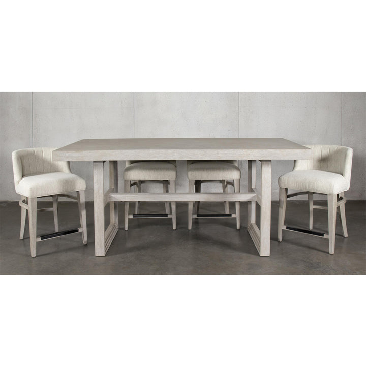 Cascade - Upholstered Curve-Back Counter Stool (Set of 2) - Dovetail