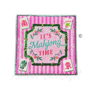 It's Mahjong Time Tile Mat Sequins Patch - Large
