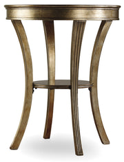 Sanctuary - Round Mirrored Accent Table - Visage