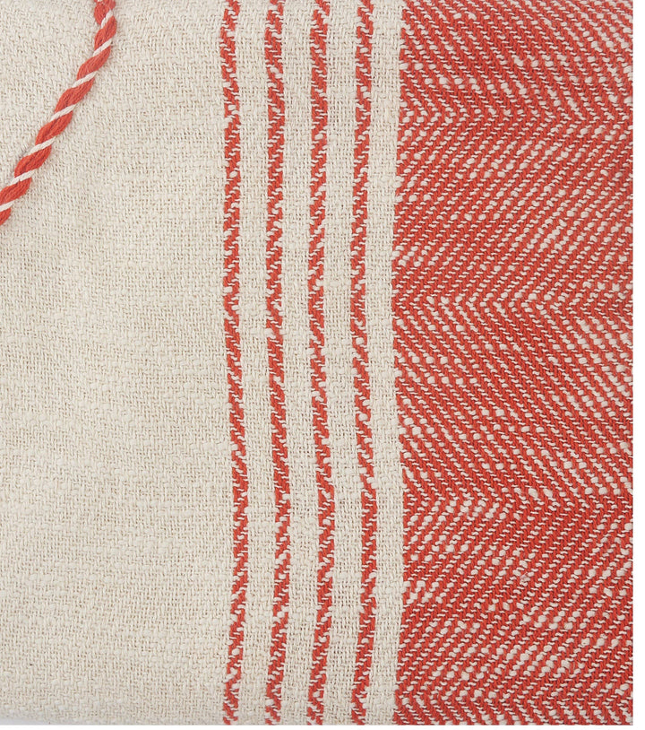 Coastal Edge Geometric Diamond Throw Blanket with Fringe: Blue/White
