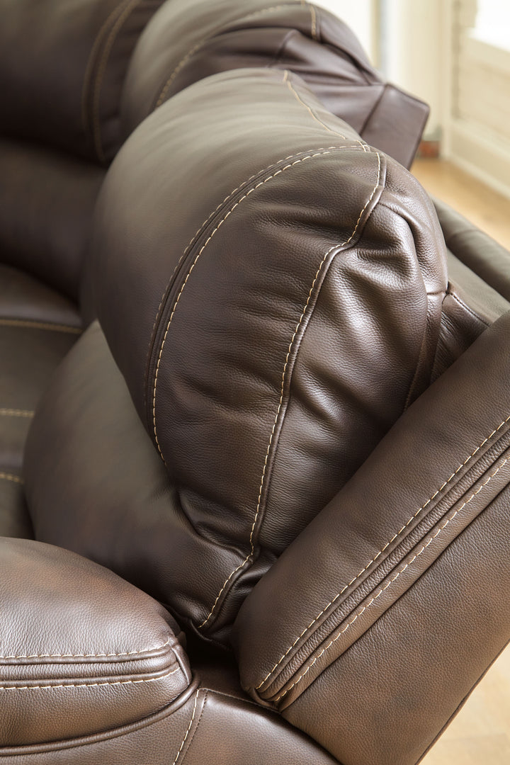 Dunleith - Chocolate - Zero Wall Recliner w/PWR HDRST