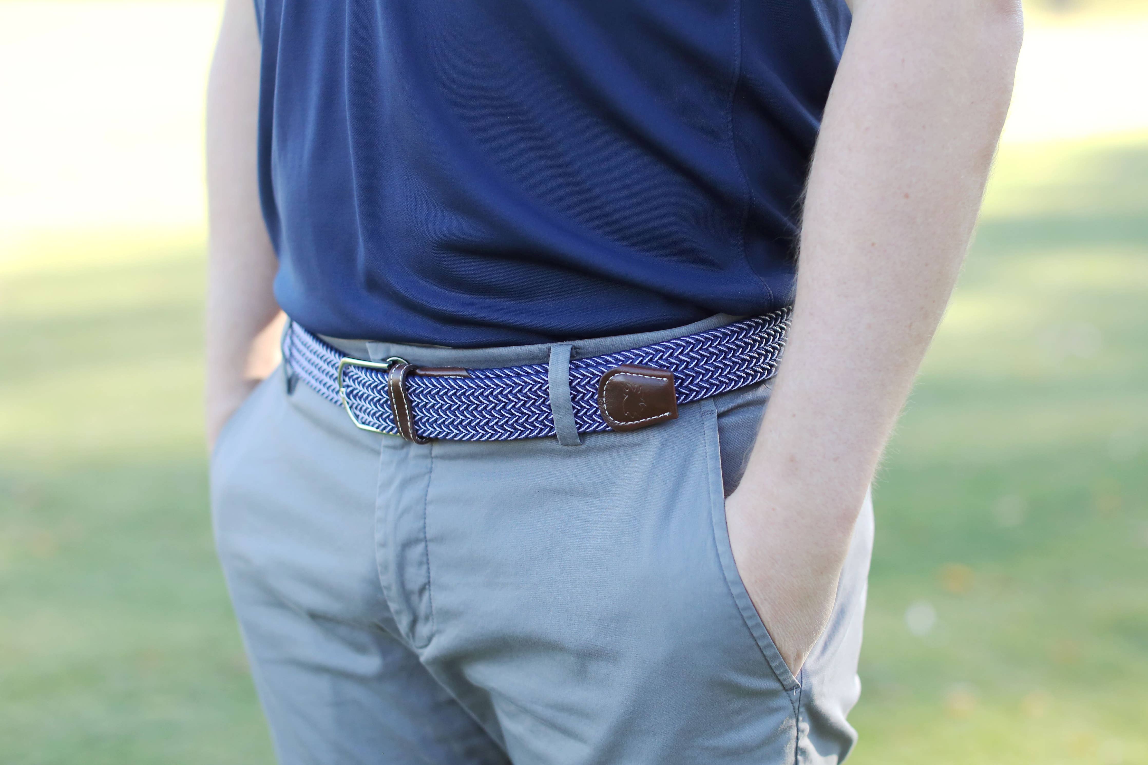 The Ponte Vedra Woven Stretch Belt: Medium