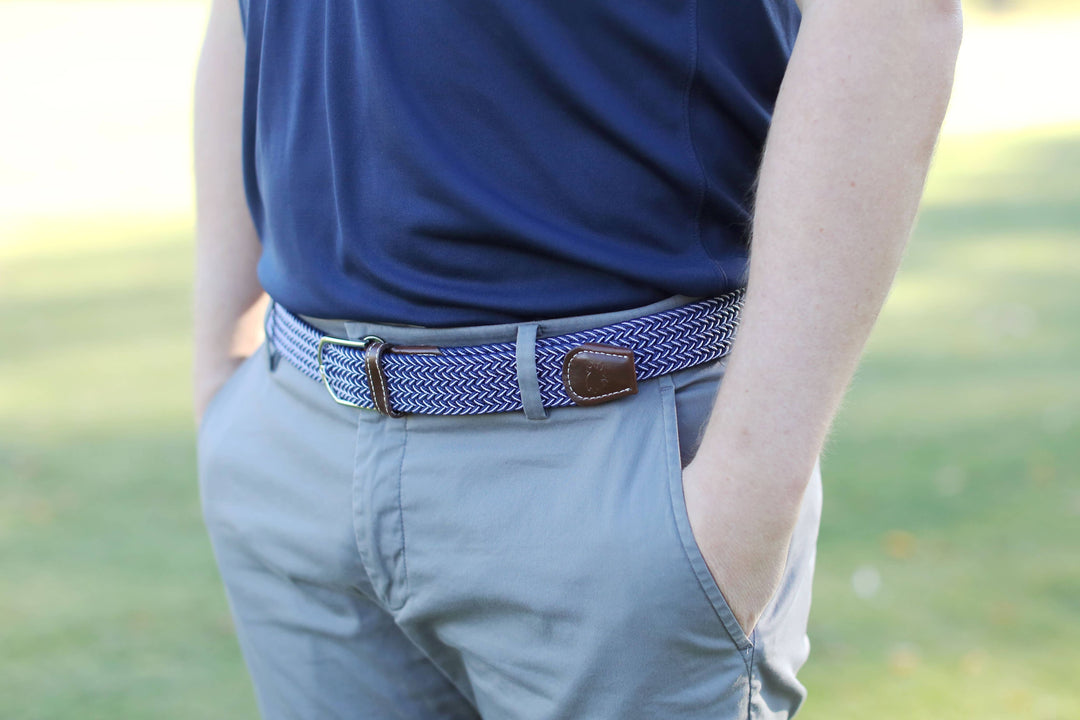 The Ponte Vedra Woven Stretch Belt: Large