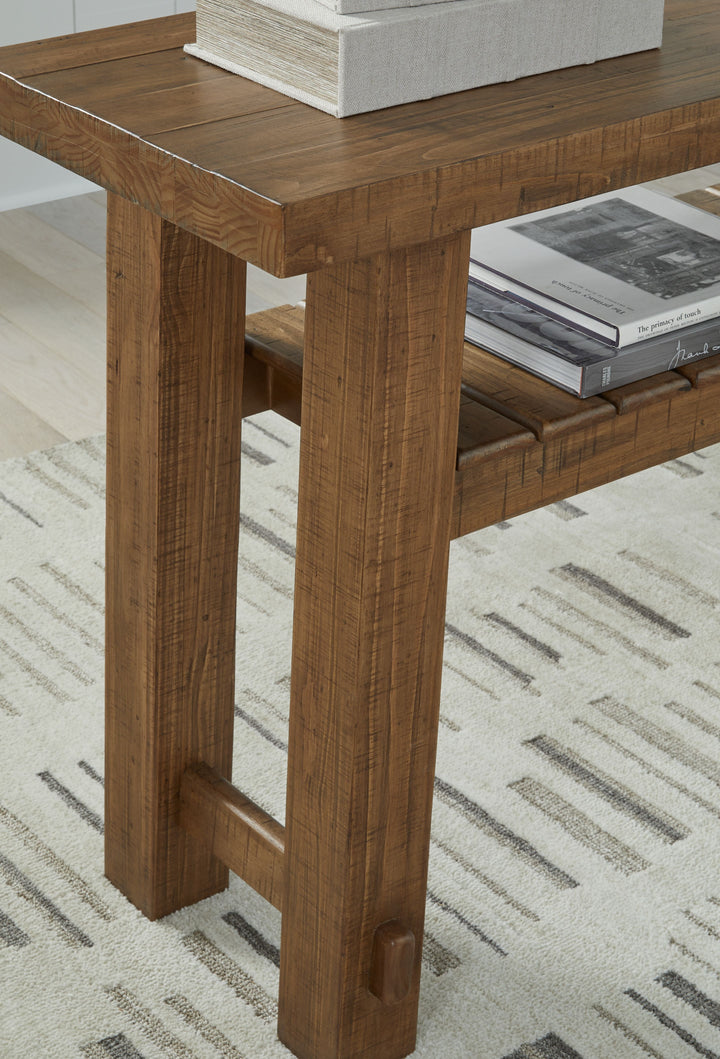 Mackifeld - Warm Brown - Sofa Table
