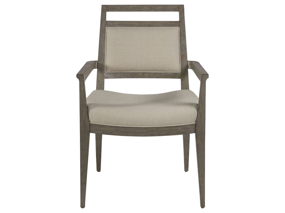 Cohesion Program - Nico Upholstered Arm Chair - Dark Brown