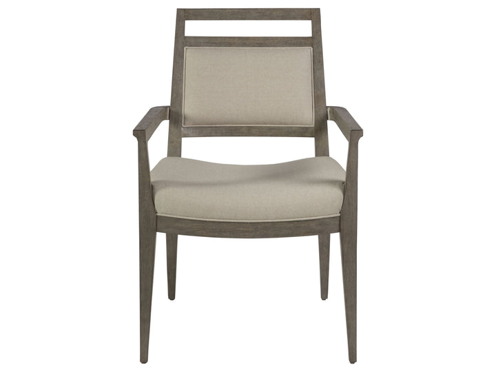 Cohesion Program - Nico Upholstered Arm Chair - Dark Brown