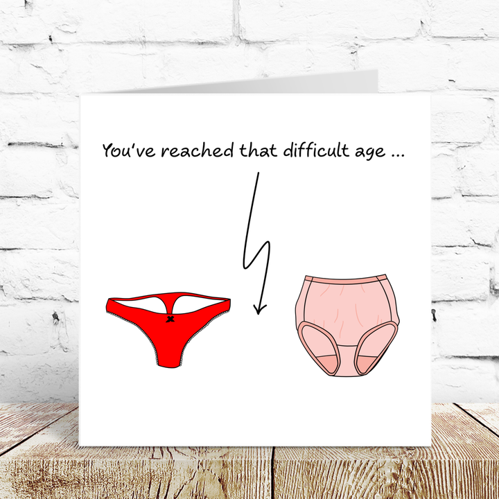Funny Birthday Card for wife, girl friend, female, girlfriend, Mum, Aunty - humorous amusing - 30th 40th 50th Birthday