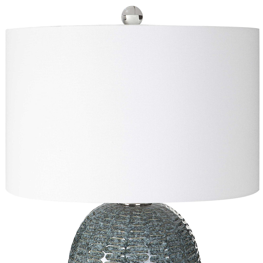 Caralina - Geometric Table Lamp - Gray