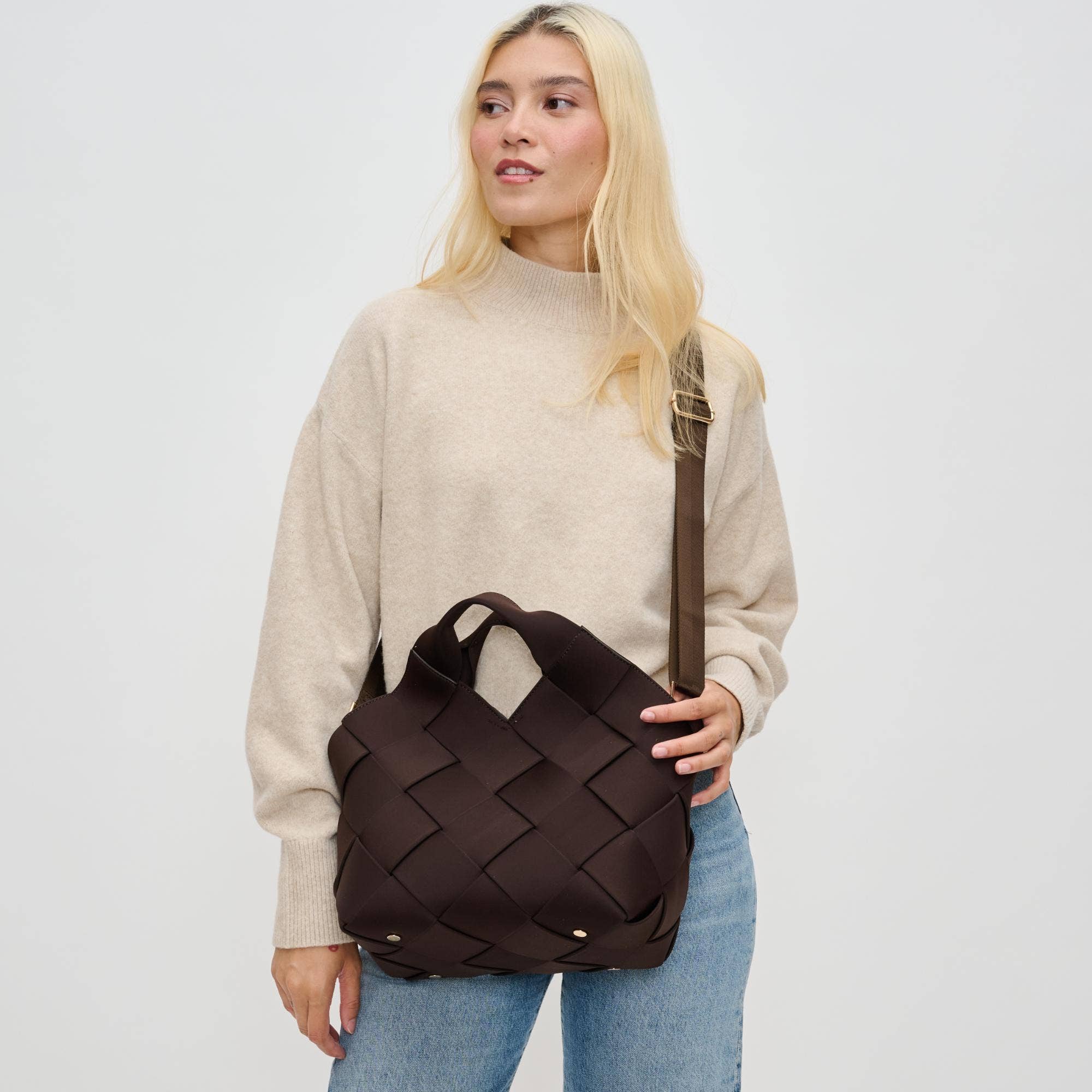 Resilience - Woven Neoprene Tote: Chocolate