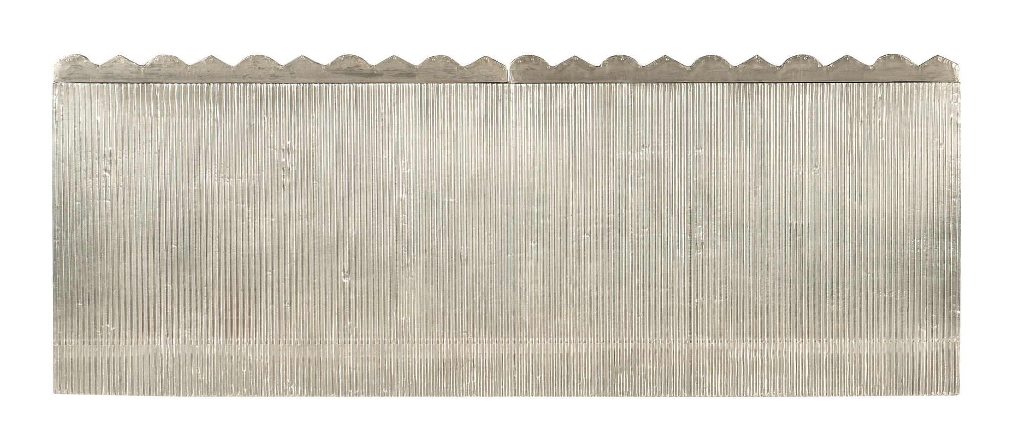 Melange - Mackenna 2-Door Chest - Pearl Silver