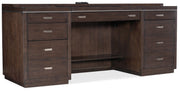 Work Your Way - House Blend Computer Credenza - Dark Brown