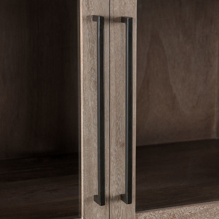 Jensen - 2 Door 1 Drawer Tall Cabinet - Taupe