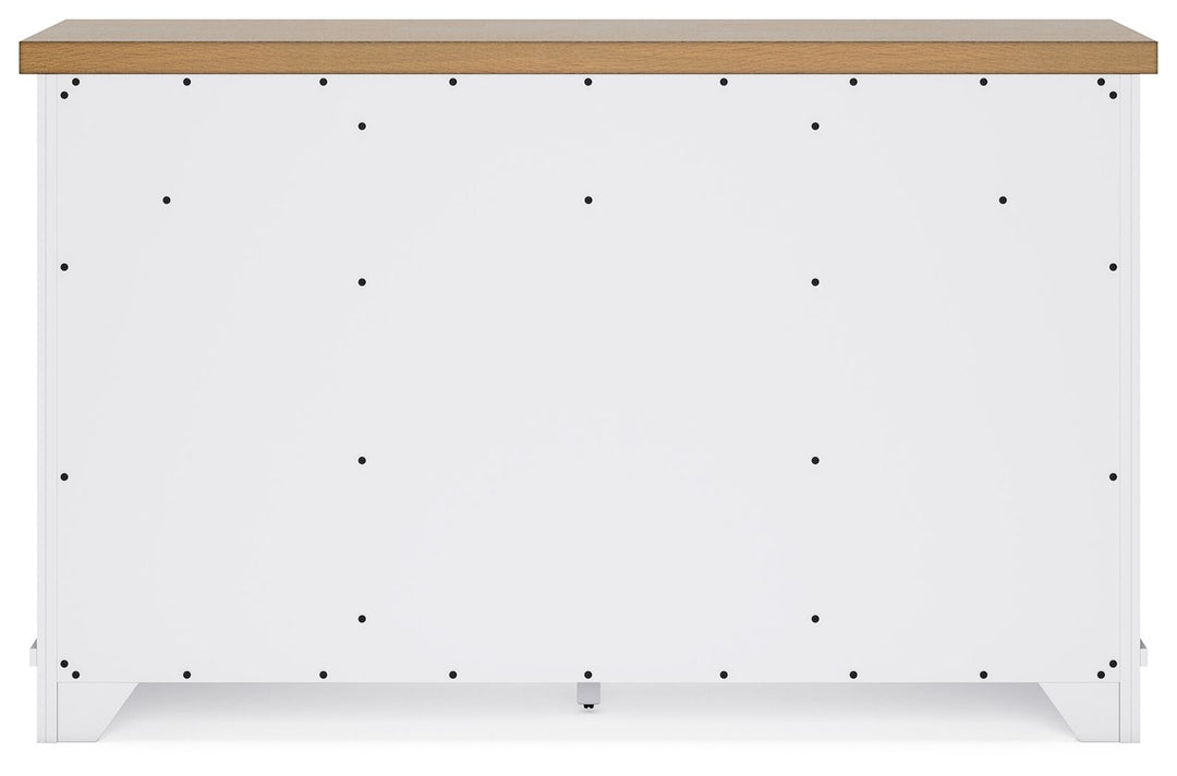 Ashbryn - White / Natural - Dining Room Server