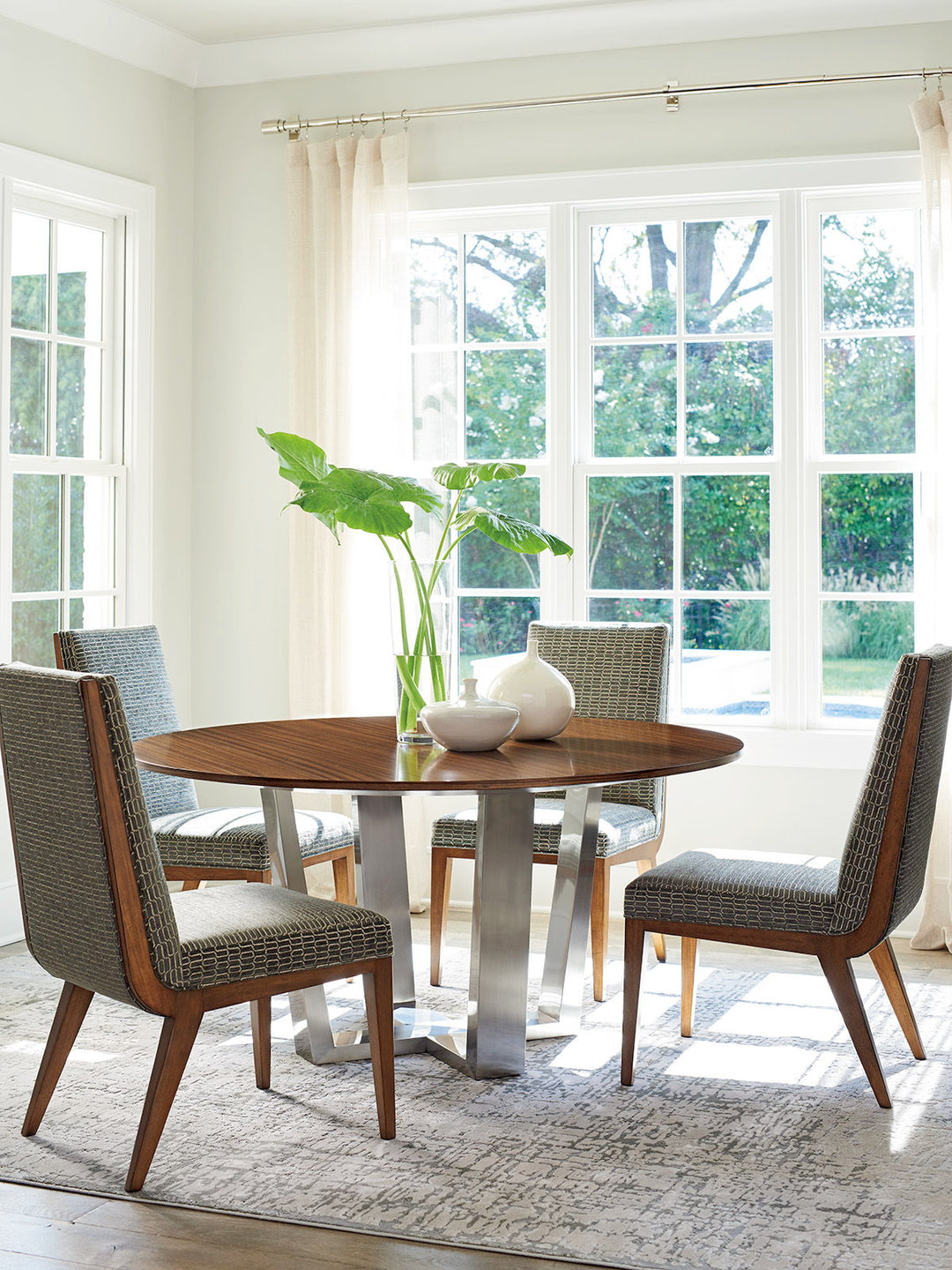 Kitano - Mandara Round Dining Table - Dark Brown