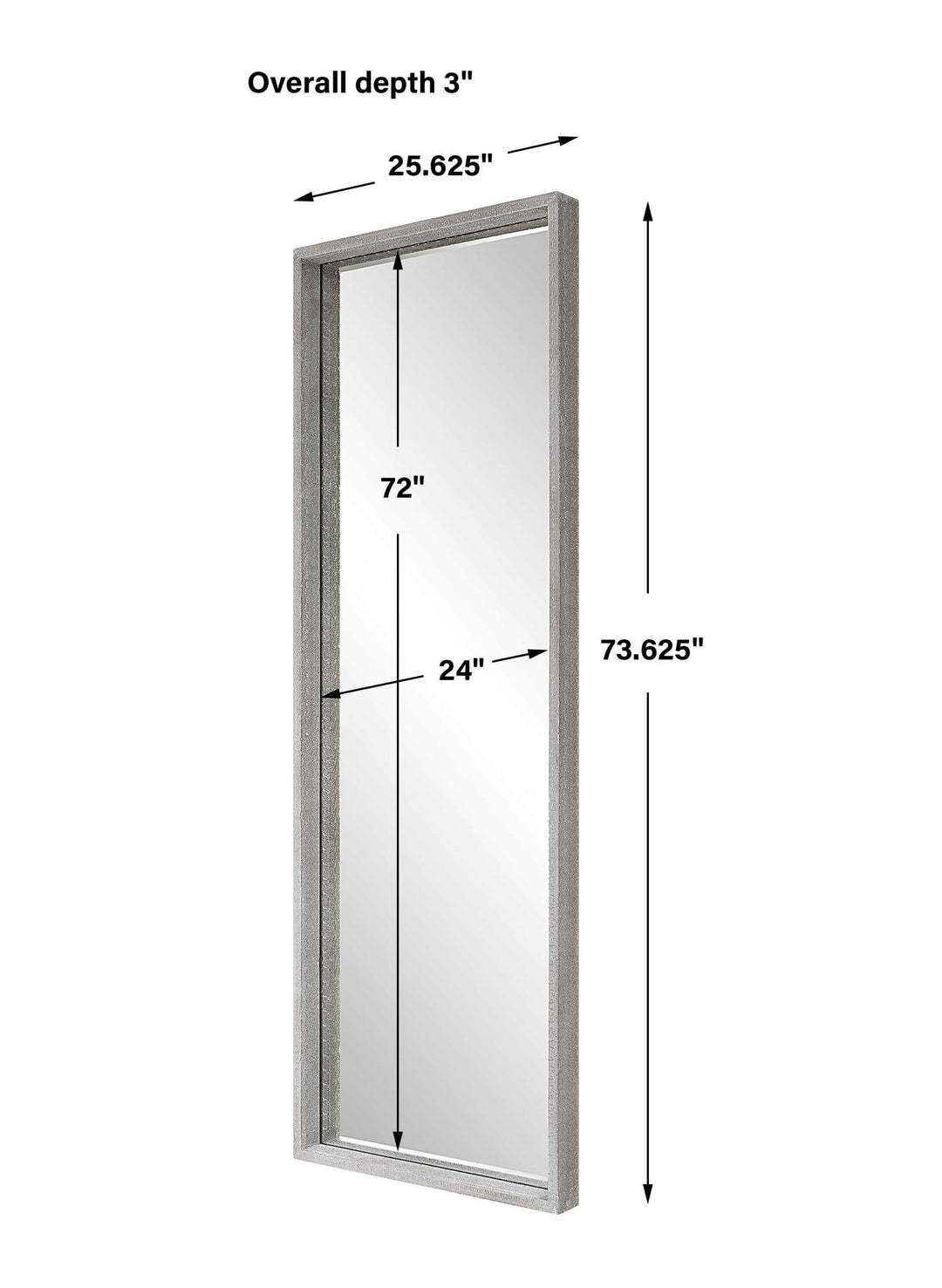 Omega - Oversized Mirror - Silver
