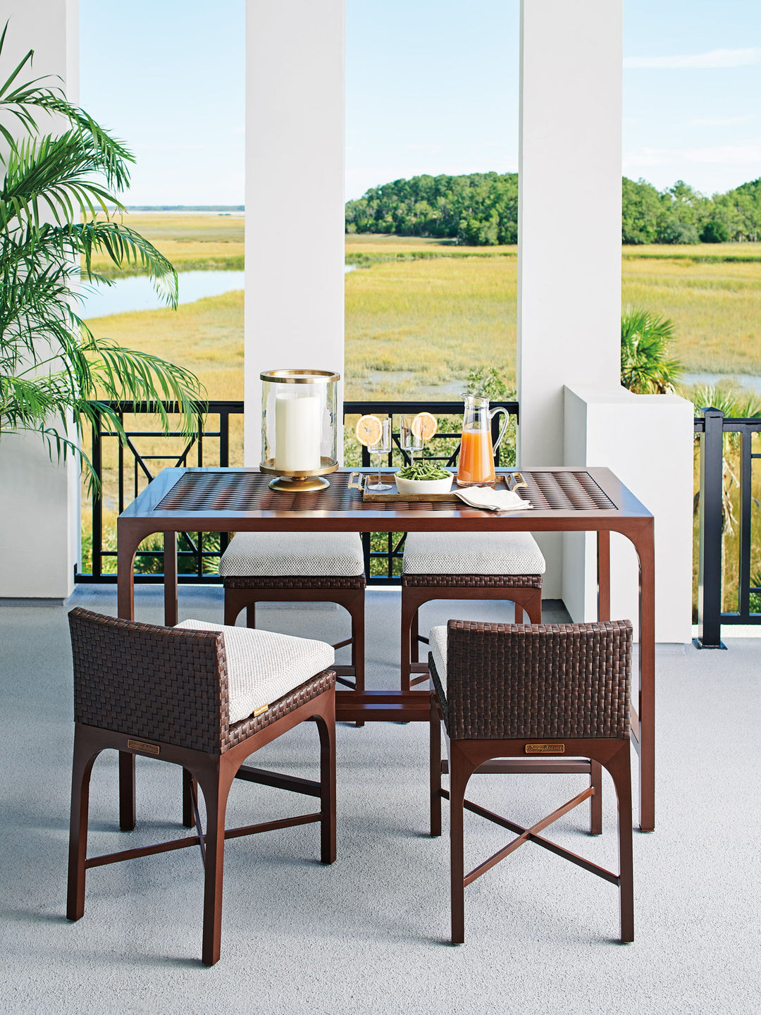 Abaco - High/Low Bistro Table - Dark Brown