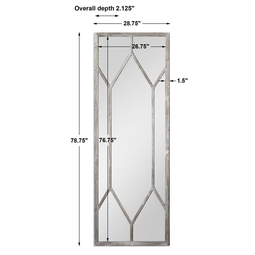 Sarconi - Oversized Mirror - Pearl Silver